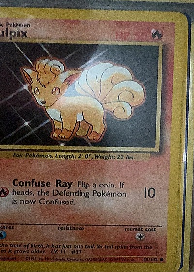 1999 Pokemon #68/102 Vulpix — front