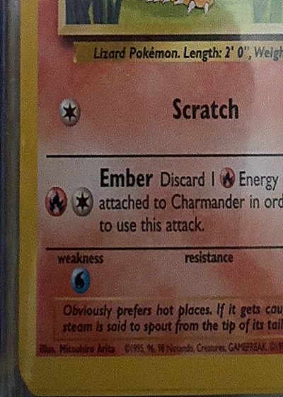 1999 Pokémon #46/102 Charmander — front