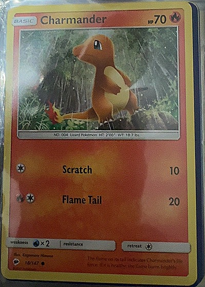 2017 Pokemon #18/147 Charmander — front