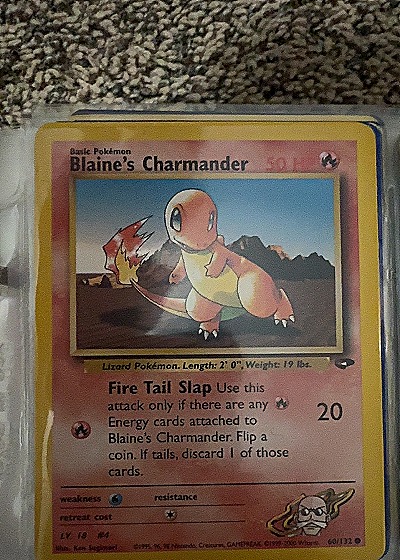 2000 Wizards of the Coast #60/132 Blaine's Charmander — front
