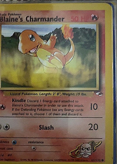 2000 Pokémon #61/132 Blaine's Charmander — front