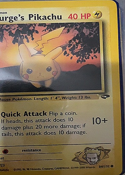 2000 Pokémon #84/132 Pikachu — front