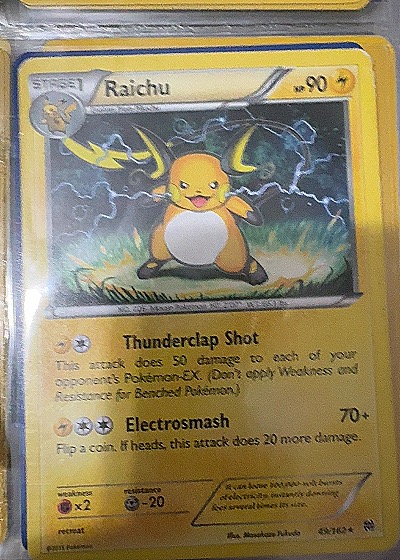 2015 Pokémon #49/162 Raichu — front
