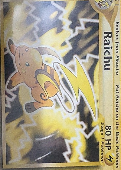1999 Pokémon #14/102 Raichu — front
