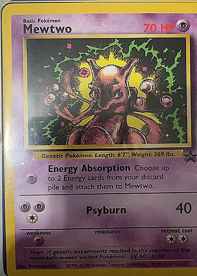 1999 Wizards of the Coast #14 Mewtwo — front