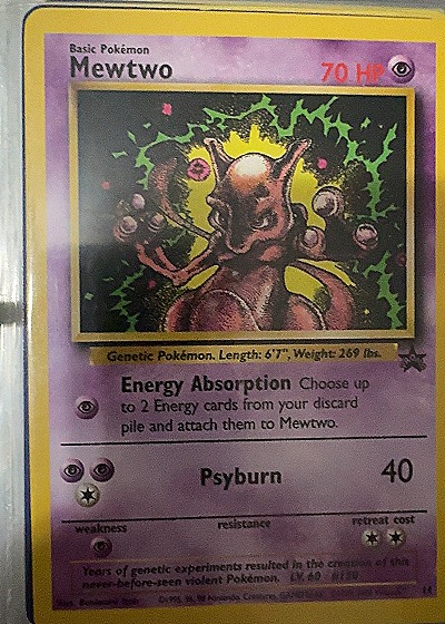 1999 Wizards of the Coast #14 Mewtwo — front