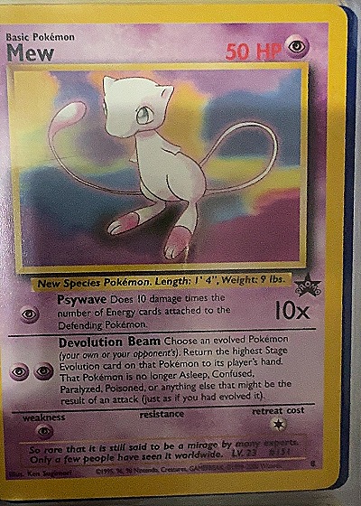 1999 Wizards of the Coast #8 Mew — front