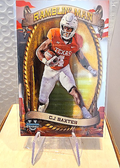 2024 Bowman University Chrome #RM-6 CJ Baxter — front