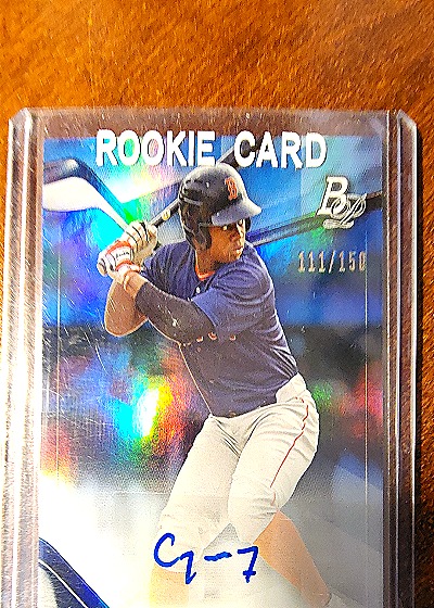 2018 Bowman #111/150 Rafael Devers — front