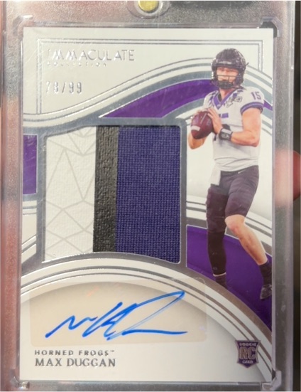 2023 Panini Immaculate Collection #28 Max Duggan — front