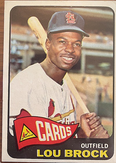 1965 Topps #540 Lou Brock — front