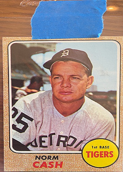 1968 Topps #256 Norm Cash — front