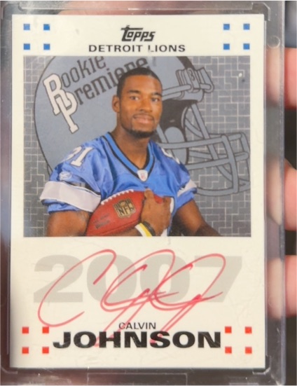 2007 Topps Rookie Premiere #RPA-CJ Calvin Johnson — front