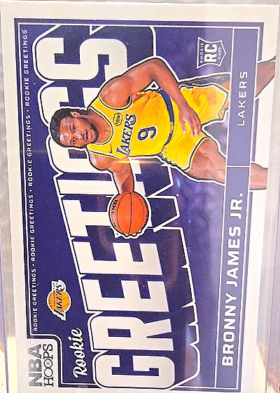 2024 Panini NBA Hoops #6 Bronny James Jr. — front