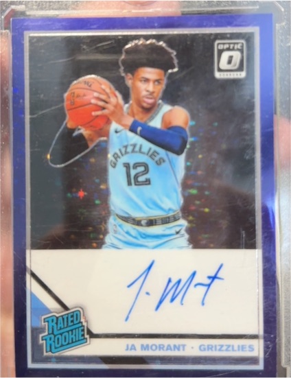 2019 Donruss Optic #168 Ja Morant Rated Rookie Signatures — front