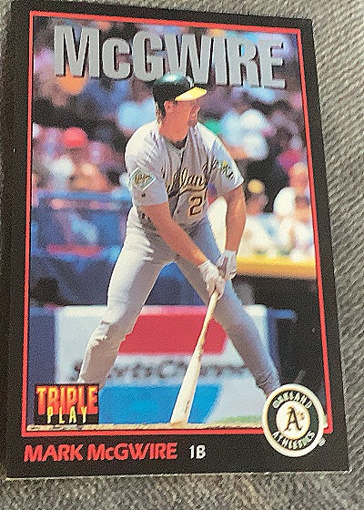 1993 Donruss Triple Play #87 Mark McGwire — front