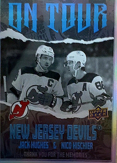 2024 Upper Deck #OT-29 Jack Hughes & Nico Hischier — front
