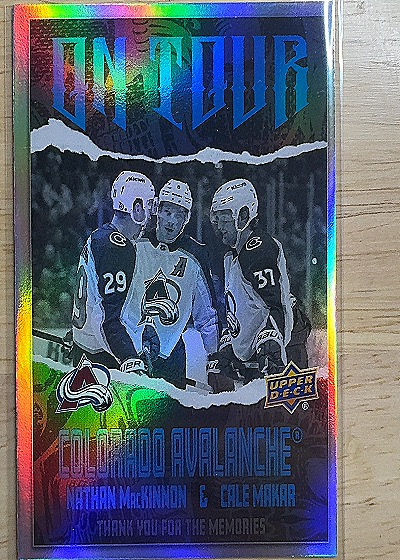 2024 Upper Deck #OT-2 Nathan MacKinnon & Cale Makar — front