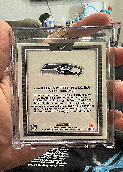 2023 Panini Obsidian #4 Jaxon Smith-Njigba — front