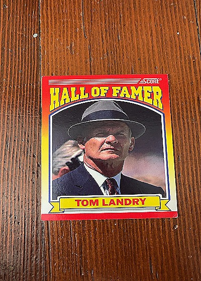 1990 Score #597 Tom Landry — front