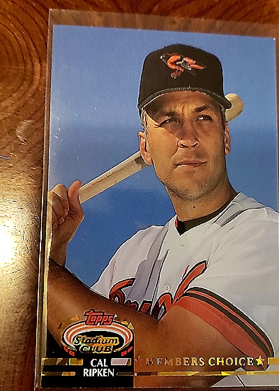 1992 Topps Stadium Club #595 Cal Ripken Jr. — front