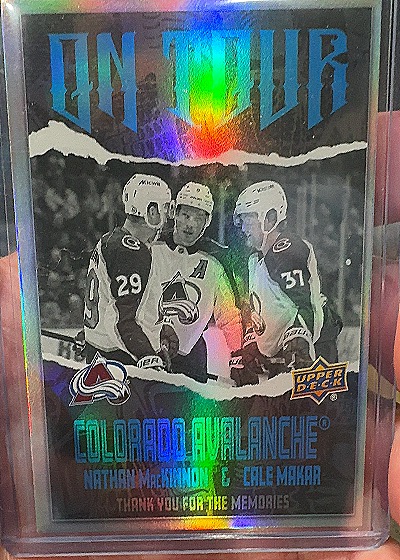 2024 Upper Deck #OT-2 Nathan MacKinnon & Cale Makar — front