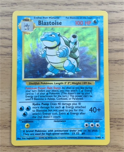 1999 Pokémon Base Set #2 Blastoise — front