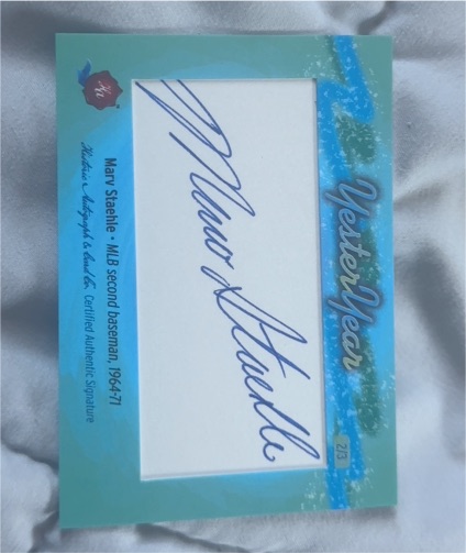 2025 Historic Autographs YesterYear Mary Staple — front