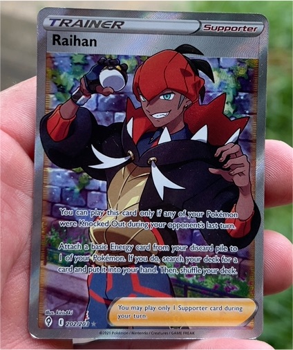 2021 Pokémon Evolving Skies #202 Raihan — front