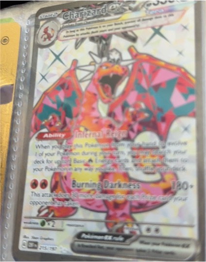 2023 Pokémon TCG Charizard ex SV03: Obsidian Flames #215/197 — front