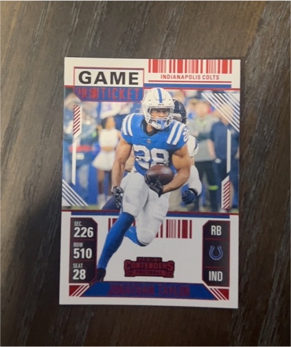 2024 Panini Contenders Football #43 Jonathan Taylor — front