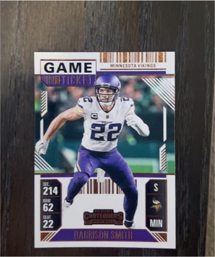 2024 Panini Contenders Game Ticket Red #66 Harrison Smith — front
