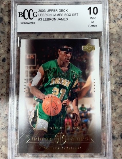 2003 Upper Deck LeBron James Box Set #3 LeBron James — front