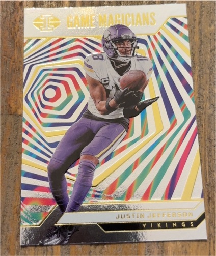 2024 Panini Illusions Game Magicians #16 Justin Jefferson — front