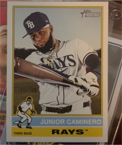 2025 Topps Heritage #280 Junior Caminero — front