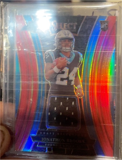 2024 Panini Select Rookie Swatches #RSW-JB Jonathon Brooks — front