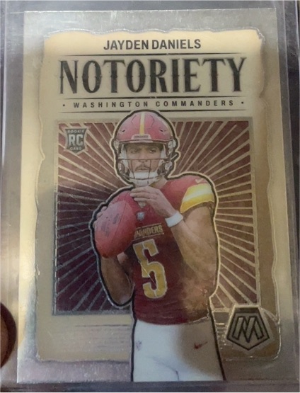 2024 Panini Mosaic #19 Jayden Daniels Notoriety Rookie — front