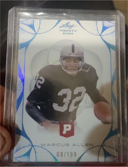 2024 Leaf Trinity #P Marcus Allen — front