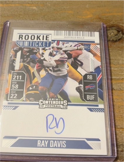 2024 Panini Contenders Rookie Ticket #RC Ray Davis — front