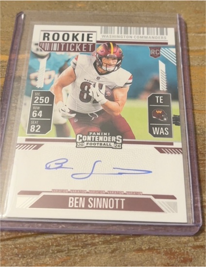 2024 Panini Contenders #RC Ben Sinnott — front