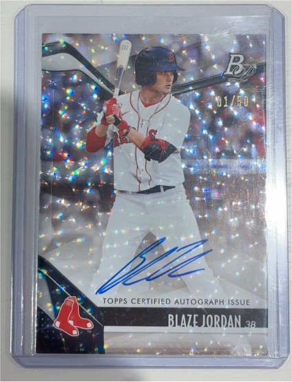 2021 Bowman Platinum #BPP-01 Blaze Jordan — front