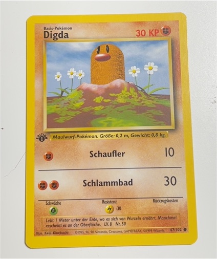 1999 Pokémon #47 Digda — front