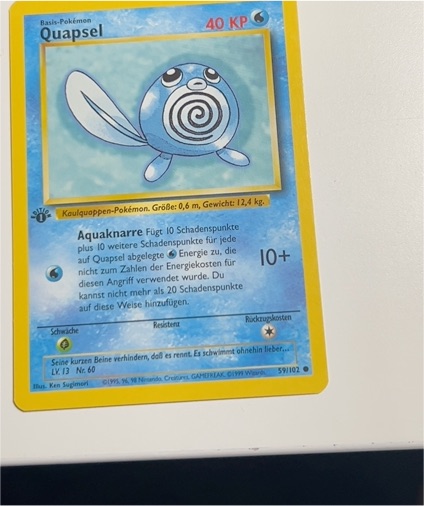 1995 Pokémon Base Set #59 Quapsel — front