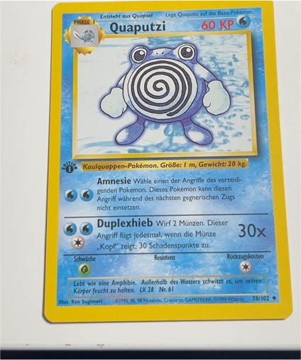 1999 Pokémon Base Set #38 Quaputzi — front