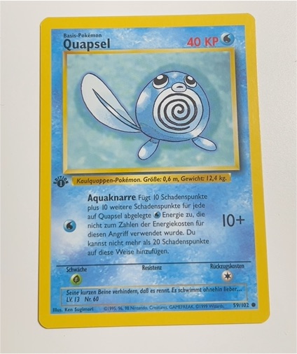 1999 Pokémon Base Set #59 Poliwag — front