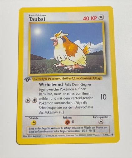 1999 Pokémon #57 Taubsi — front