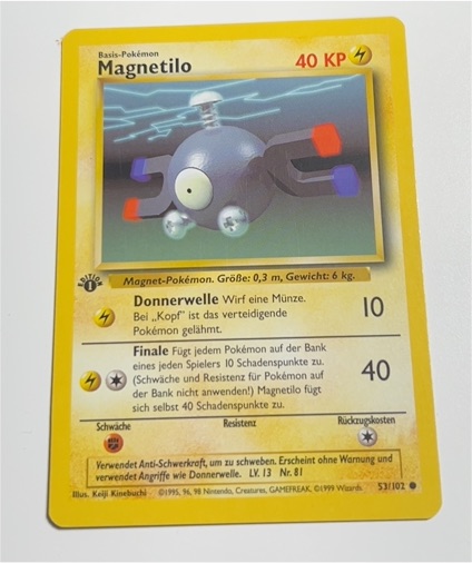 1999 Pokémon Base Set #53 Magnemite — front