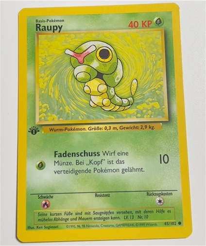 1999 Pokémon Base Set #45 Caterpie — front