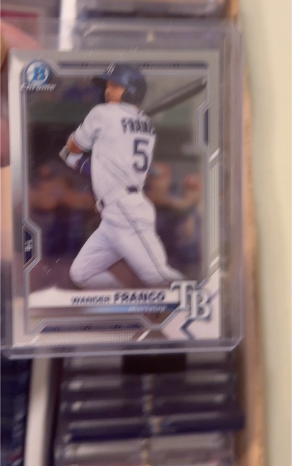 2021 Bowman Chrome #BCP-57 Wander Franco — front