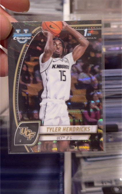 2024-25 Bowman University Chrome #68 Tyler Hendricks — front